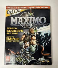 Maximo Ghosts to Glory Prima Guide (2002) Poster + Secrets Included Near Mint!