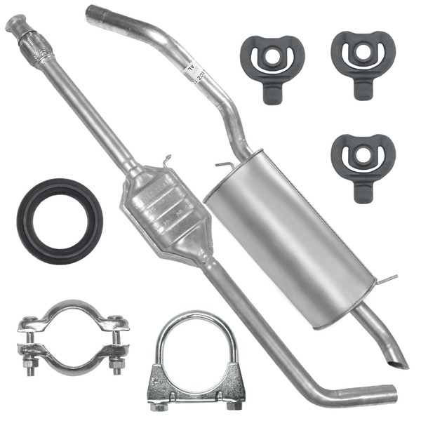 Auspuffanlage SchalldäMpferset Auspuff FüR Renault Megane Scenic 95-02 1.6-image
