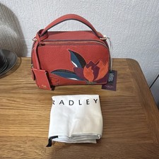 RADLEY NATURE BLOOMS RED LEATHER CROSSBODY BAG BNWT RRP £219