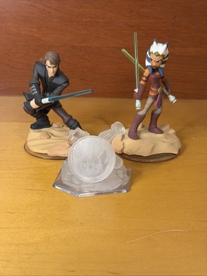 Disney Infinity 3.0 Star Wars Anikin Ahsoka Tano Starter Set Figure lot of 3