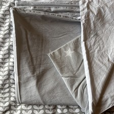 Great Little Trading Company Single Duvet Set - Reversible Grey & White Stars