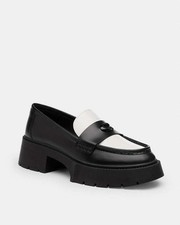 Coach Women's Leah Patent Slip On Loafer Flats