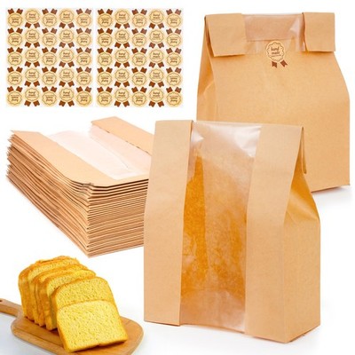 30 Pcs Paper Bread Bags for Homemade, Sourdough Bread Bags and Paper Bakery Bag