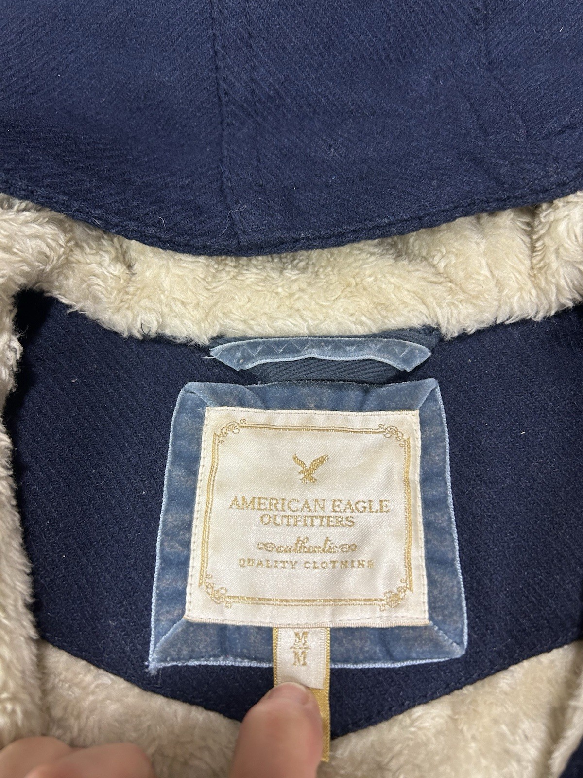 American Eagle Womens Jacket Wool Blend  Hooded P… - image 8