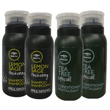 4 Paul Mitchell TEA TREE 1 oz Thickening Shampoo  Special Conditioner Travel Sz