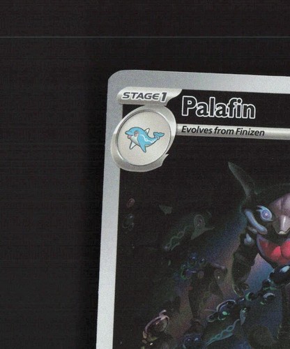 Carta Pokémon Holograma Ultra Rara Arte Completo Palafin 225/091 Paldean Fates Casi Nueva - Imagen 3 de 10