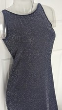 Vintage PS Per Seption Blue Sparkle Maxi Dress Large NWOT - Gorgeous