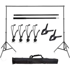 10x7ft(WxH) Heavy Duty Backdrop Stand Kit Photography Studio Background Support