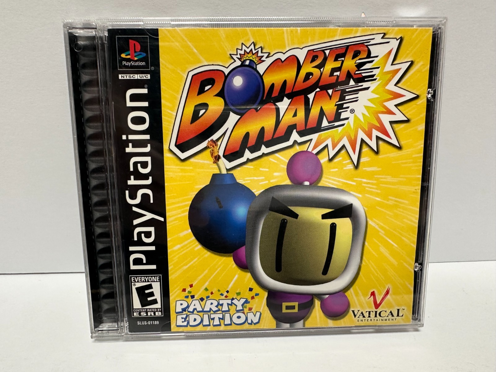 Bomberman Party Edition (PS1, Playstation) COMPLETE w/Disc, Manual, Case CIB