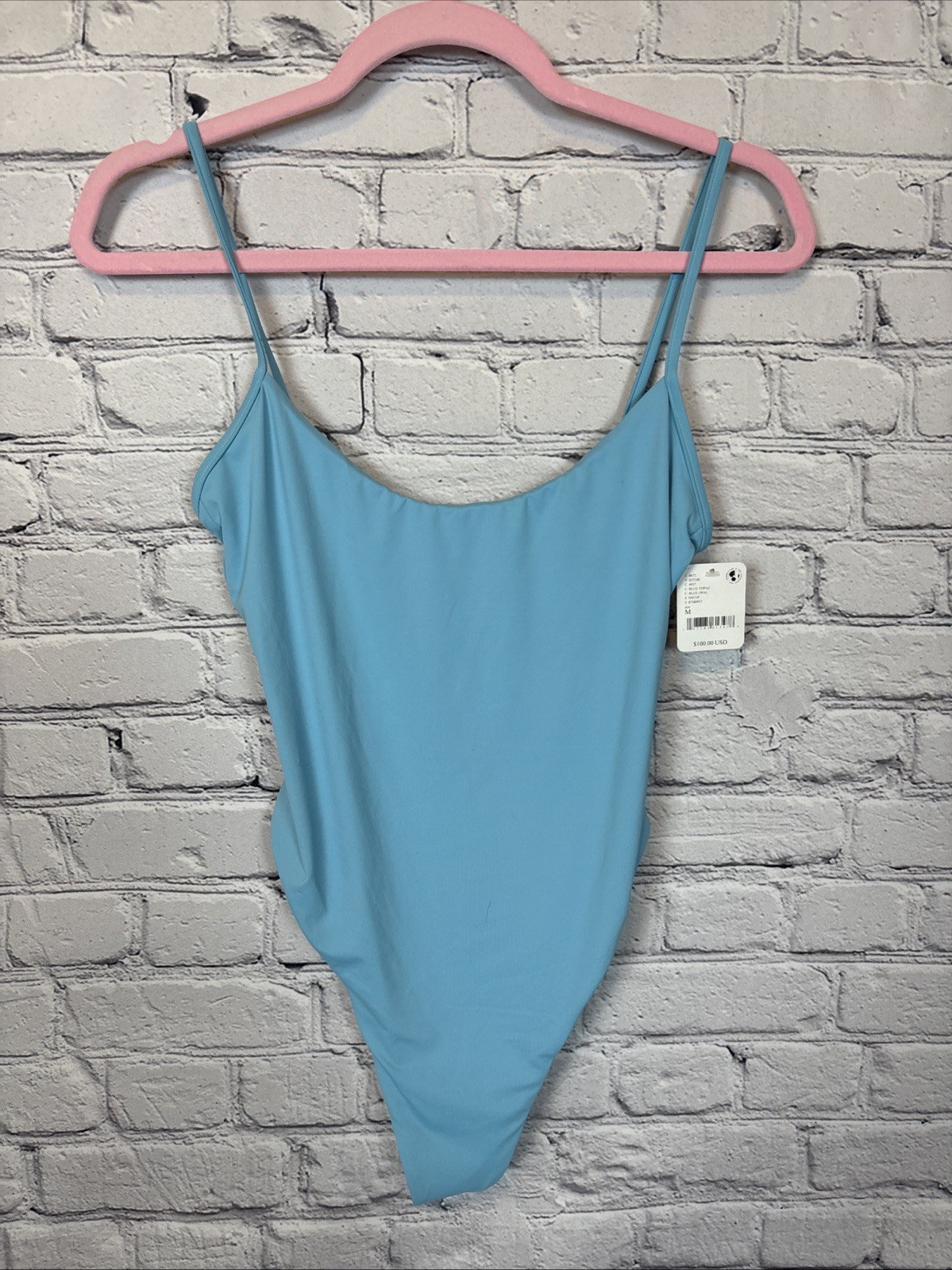 Free People Movement Women’s Medium One-Piece Swimsuit Blue 87580957 NWT