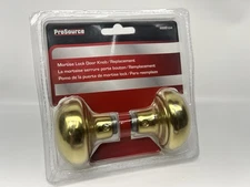 ProSource Mortise Lock Door Knob/Replacement Polished Solid Brass Finish 8895104