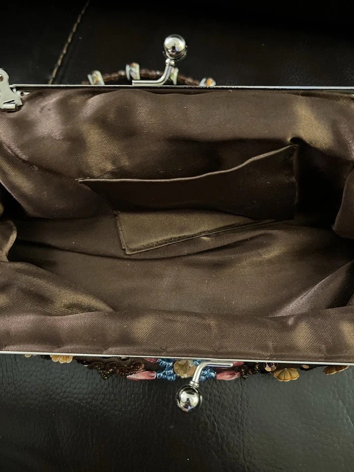 Bolso de mano con cuentas bolso de noche con asa Foto 4 de 4