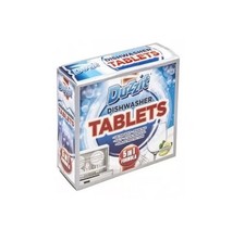 Image of Duzzit Dishwasher Detergent Tablets 5 In 1 Lemon Fragrance Pack Of 12 Tablets