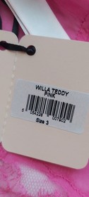 AGENT PROVOCATEUR RARE SEXY PINK WILLA TEDDY 3 MEDIUM BNWT BUT MISSING SIDE TIES