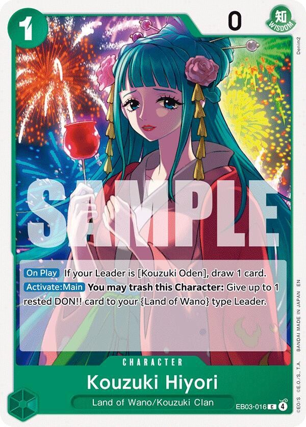 One Piece - Kouzuki Hiyori - Extra Booster: Heroines Edition EB03-016