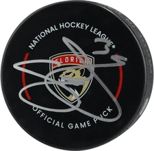 Seth Jones Florida Panthers Autographed Official Game Puck