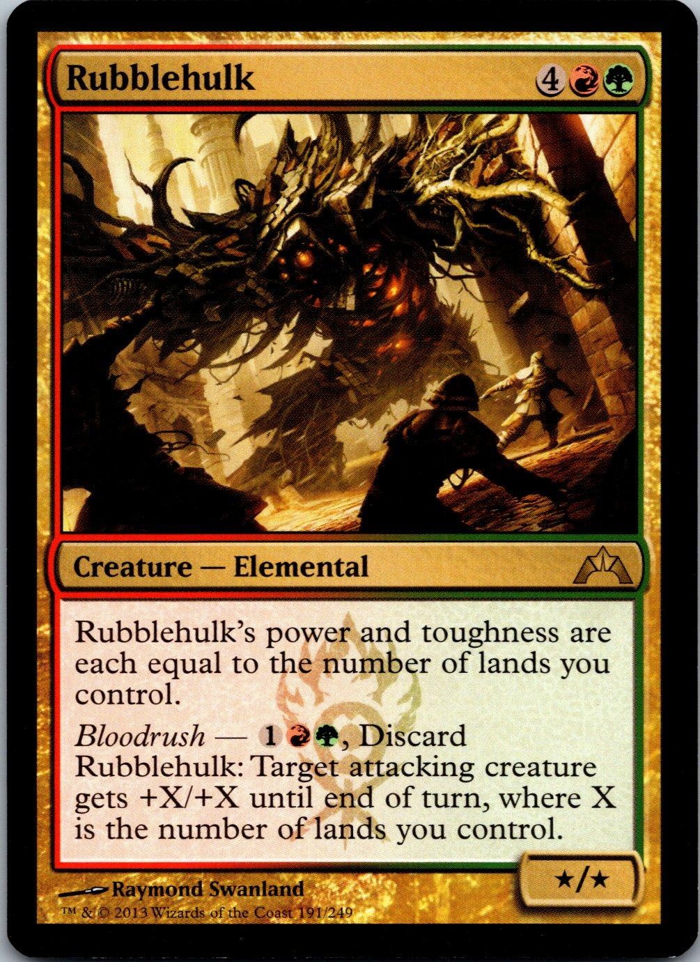 Rubblehulk 191 Rare Gatecrash Magic: The Gathering Lightly Played