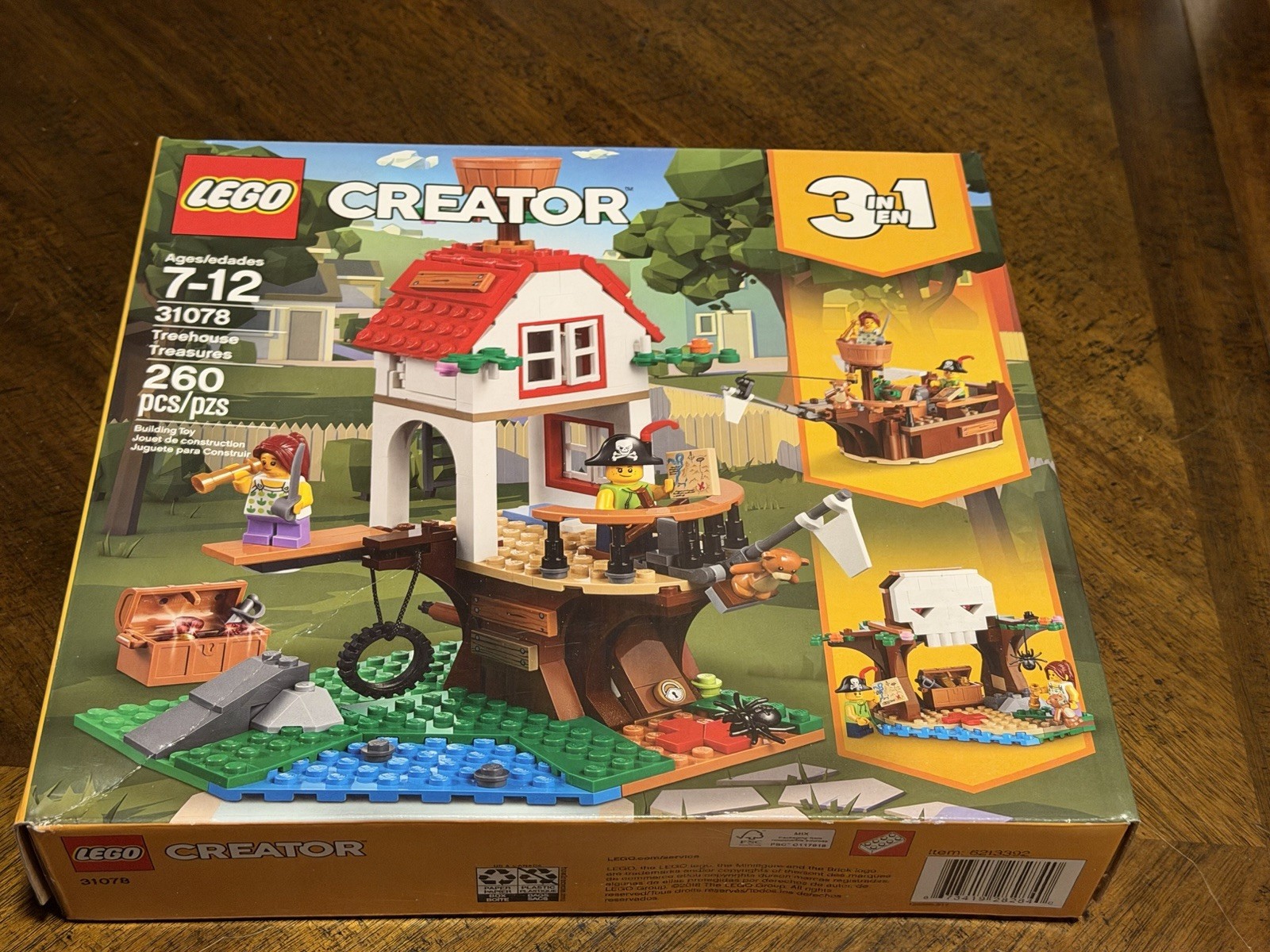 Lego Creator 31078 Treehouse Treasures 3 In 1 - New Factory Sealed