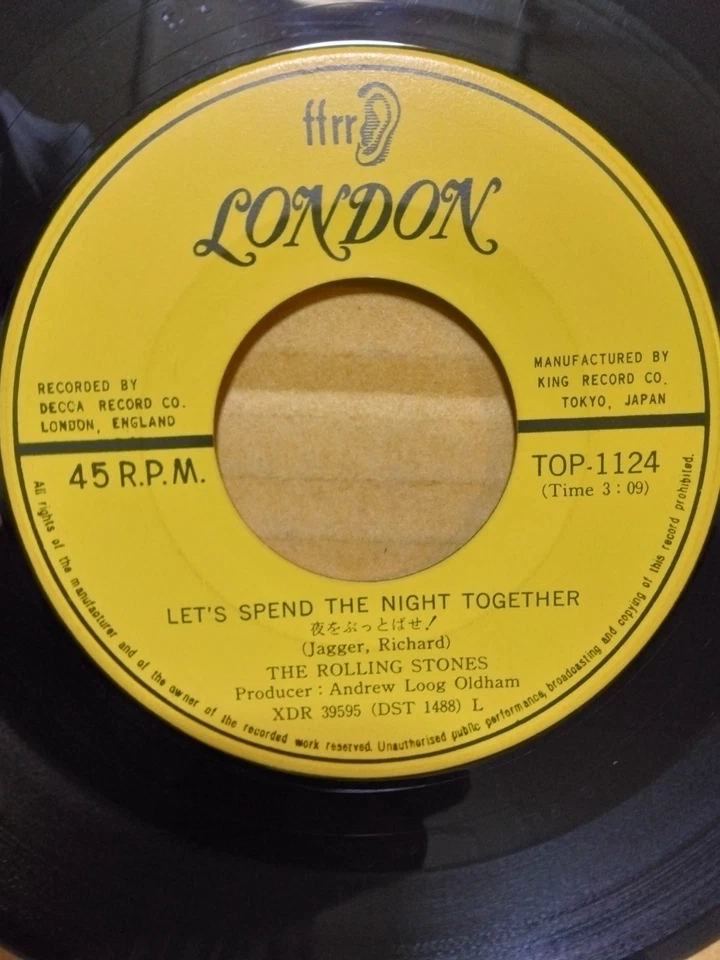 Japanese press 7inch!!!   THE ROLLING STONES   LET'S SPEND THE NIGHT TOGETHER - Image 4 of 4