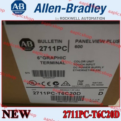 New Factory Sealed NEW PLC 2711PC-T6C20D PanelView Plus 600 Terminal