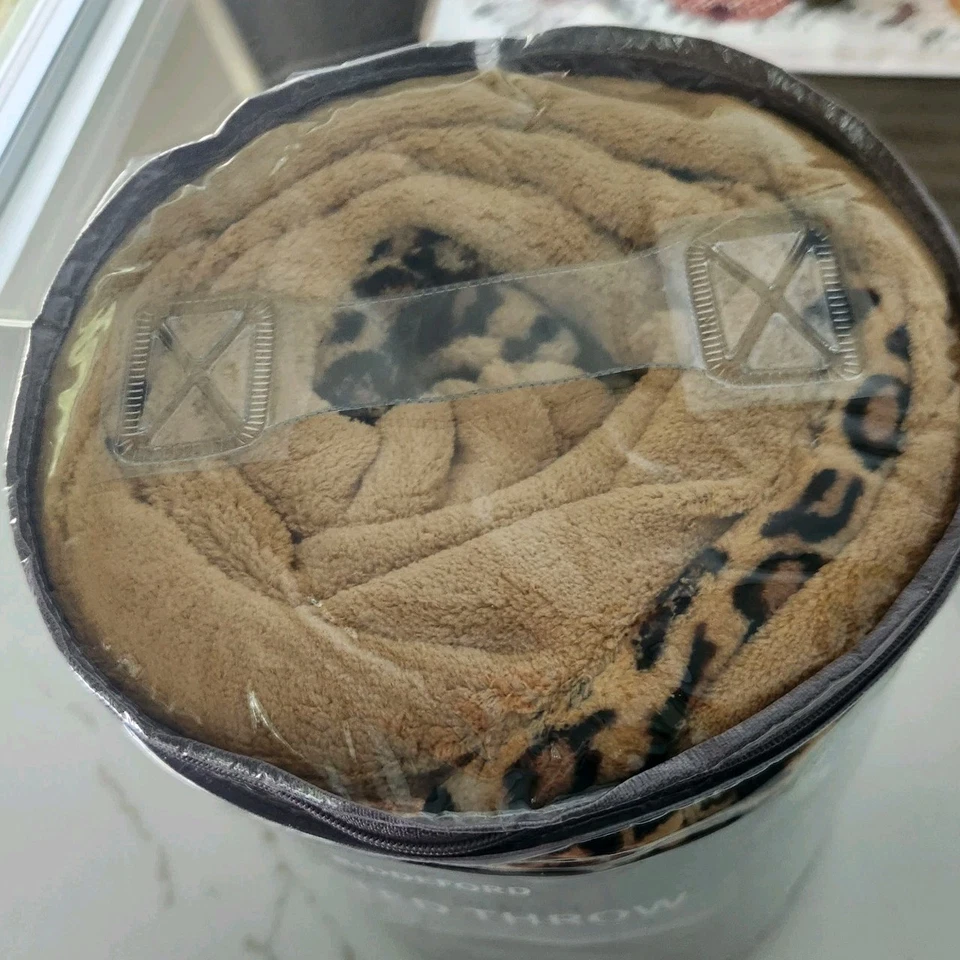 Manta Eléctrica Biddeford Micropelush Calefacción Leopardo Guepardo Tiro 50 x 62 Foto 3 de 4