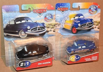 Disney Pixar Cars Color Changers DOC HUDSON & FABULOUS HUDSON