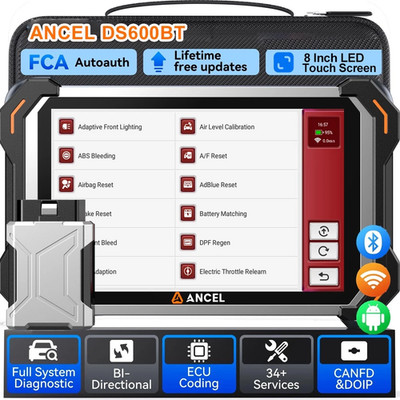 2026 ANCEL DS600 BT KFZ Diagnosegerät Auto OBD2 Scanner 35+ Dienstleistungen NEW