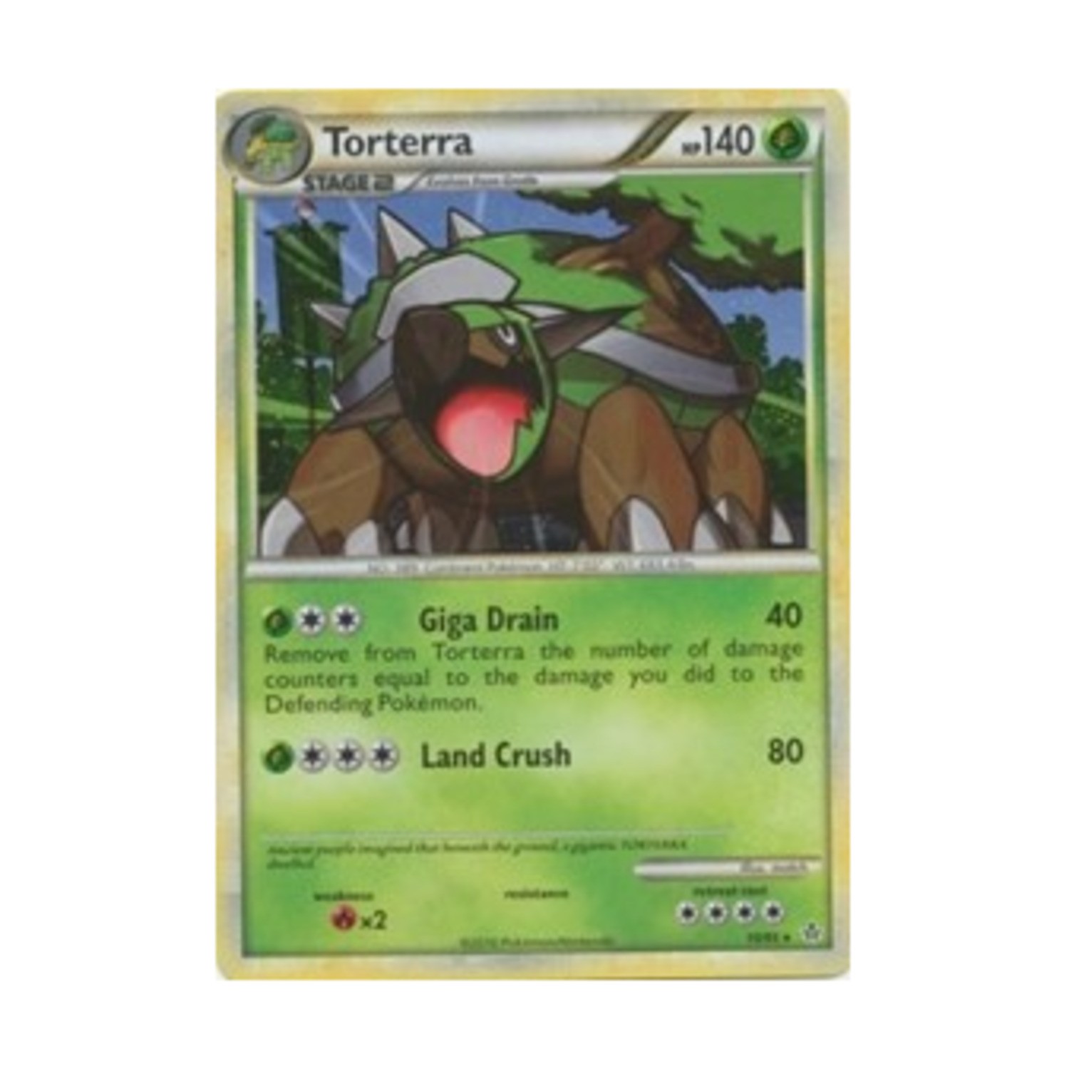 Pokemon Unleashed Torterra (HR) #10 (Holo) NM