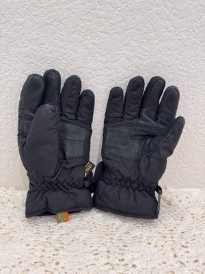 Kombi GORE-TEX Ski Gloves Black Leather Palm Waterproof Winter Gloves Women