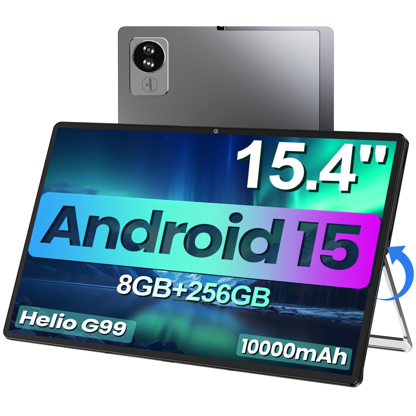 Jumper 15.4 Inch Tablet Android15 8GB RAM 256GB ROM G99 Up t