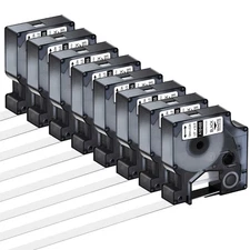 18488 Compatible with DYMO Rhino Industrial Flexible Nylon Label Tape 12mm 8Pack