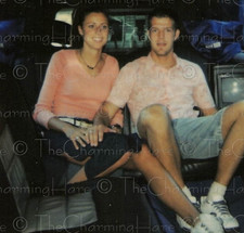 Vintage Photo Young Couple Visa Promotion Limo Snapshot 1990s Advertising