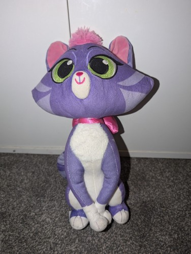 Disney Store Puppy Dog Pals Hissy Plush 12" Cat Kitty Purple Kitten - Picture 1 of 7