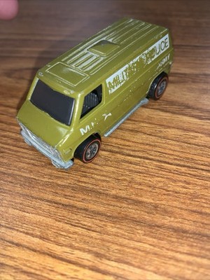 Vintage 1974 Hot Wheels Redline Super Van Military Police U.S.