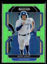 2022 Panini Prizm Neon Green Nick Vogt 68/75 #PDP210