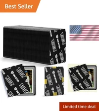 Ding Defend 110-Pack Trading Card Protector Shipping - 3.5 x 4.5 Inch Black Hobb