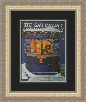 Norman Rockwell The Christmas Newsstand Custom Framed Print