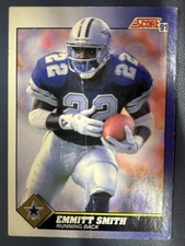Score 1991 Emmitt Smith Dallas Cowboys #15 Base Set NFL Football Card