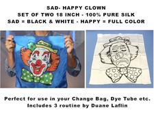 SAD HAPPY CLOWN 18 INCH SILK Set 3 ROUTINES by Duane Laflin