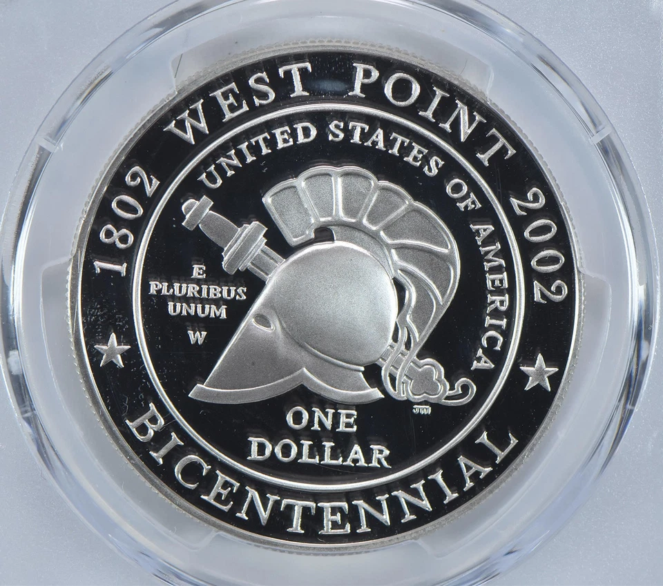 2002-W West Point Commemorative Dollar PR69 DCAM PCGS Blue Label *6291 - Image 4 of 4