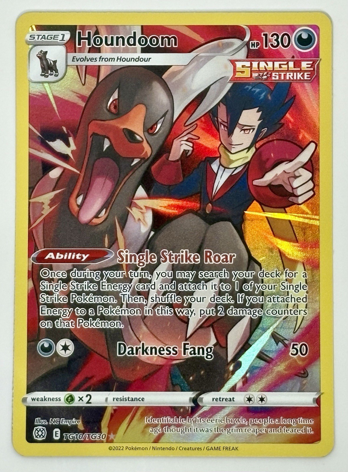 Houndoom - TG10/TG30 - Pokemon Brilliant Stars Trainer Gallery Holo NM