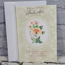 Hallmark Greeting Card Happy Birthday For A Special Grandmother Floral New