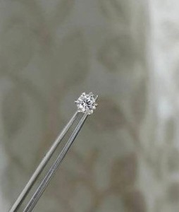 3MM Round Natural Diamond Beautiful Wedding Gift Nose Pin 14k Yellow Gold #433