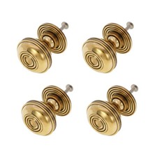 Schrankknöpfe 4er Set gealtert Messing Schubladen Schränke Preston Ziehgriffe 40 mm