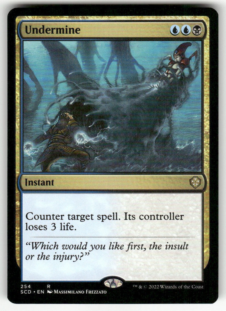 UNDERMINE #254 MTG STARTER COMMANDER DECKS RARE