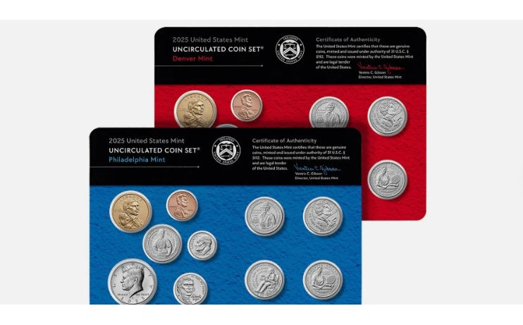 2025 Uncirculated Mint Set Unopened Sealed Box - P&D 20 Coins - Image 3 of 3