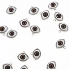 20 Pcs Necklace Pendants for Jewelry Making Evil Eye Flatback Charm