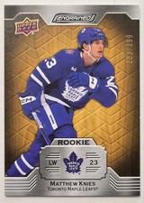 2023/24 Upper Deck Engrained Matthew Knies Rookie #106 Oak Toronto Maple 229/399
