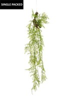 Artplants Kunst Asparagus Plumosus Shallon Auf Ast, GrüN, 110Cm