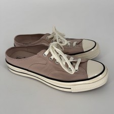 Converse Chuck 70 Mule Stone Mauve Pink Casual Lace Up Comfort Sneaker Size 10